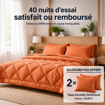 Couette 2 en 1 qui élimine le besoin de draps