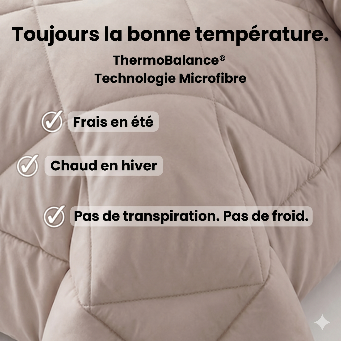 Couette 2 en 1 qui élimine le besoin de draps