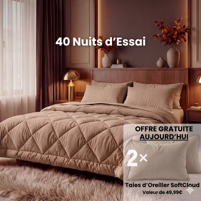 Couette 2 en 1 qui élimine le besoin de draps