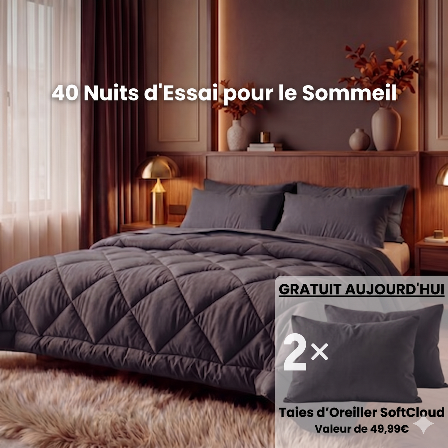 Couette 2 en 1 qui élimine le besoin de draps