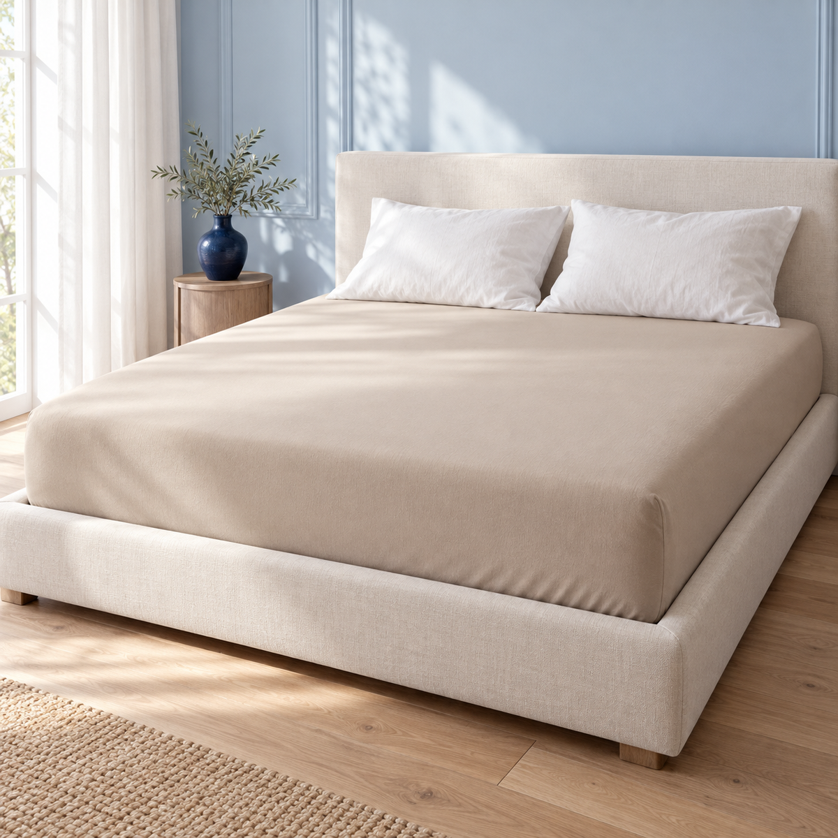 Drap-housse SoftCloud® — Beige crème