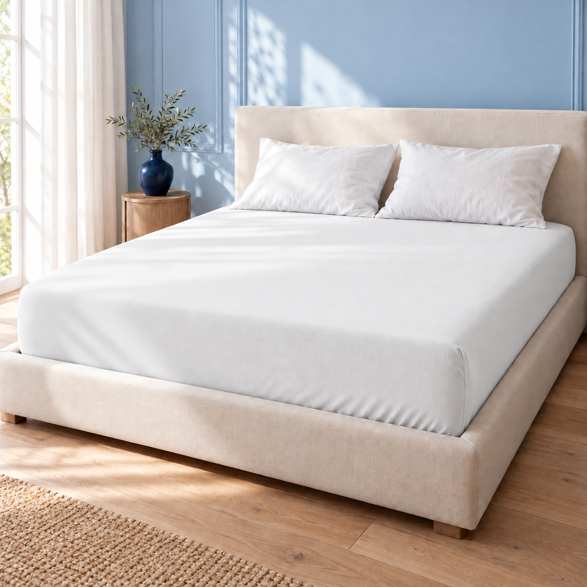 Lenzuolo con angoli SoftCloud® — Bianco neve