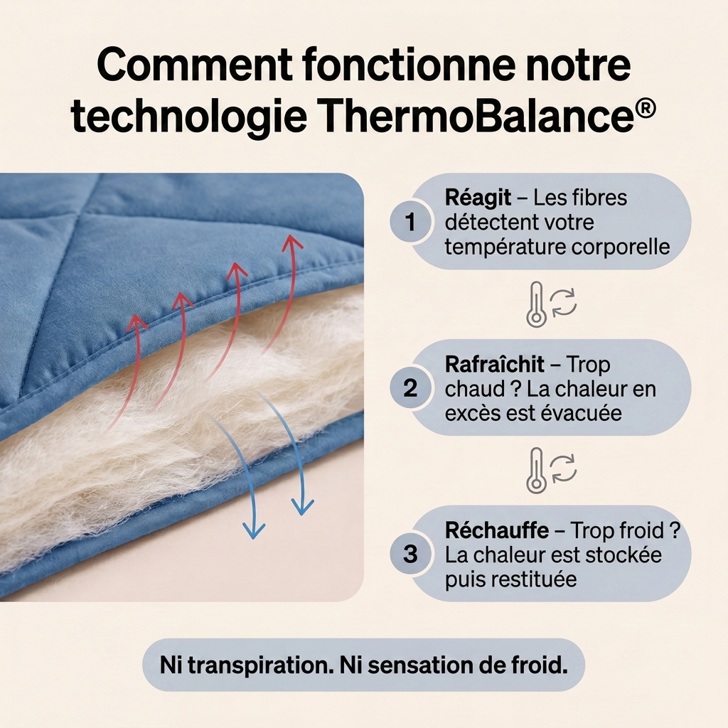 Couette EasySleep® 2 en 1 qui élimine le besoin de draps