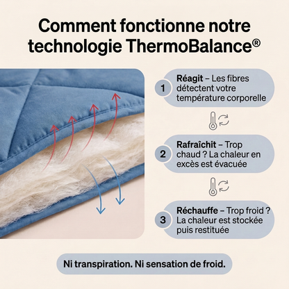Couette EasySleep® 2 en 1 qui élimine le besoin de draps