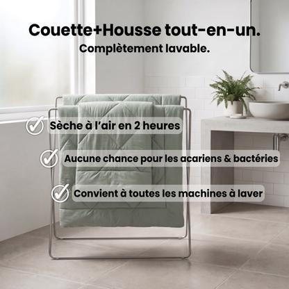 Couette EasySleep® 2 en 1 qui élimine le besoin de draps