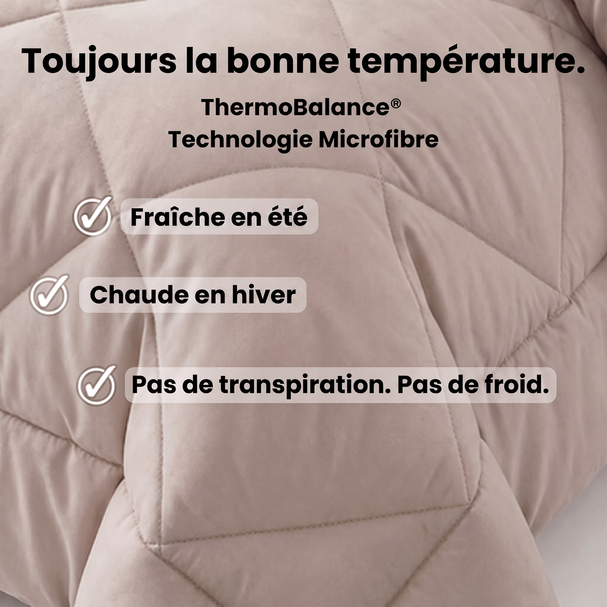 Couette EasySleep® 2 en 1 qui élimine le besoin de draps