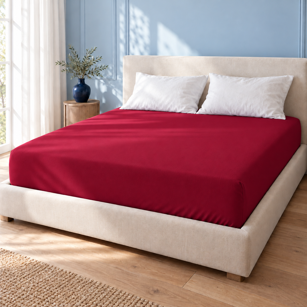 Lenzuolo con angoli SoftCloud® — Rosso camino